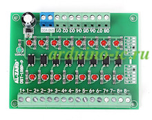 Преобразователь PLC уровня сигнала напряжения 24V к 5V 8-и канальный